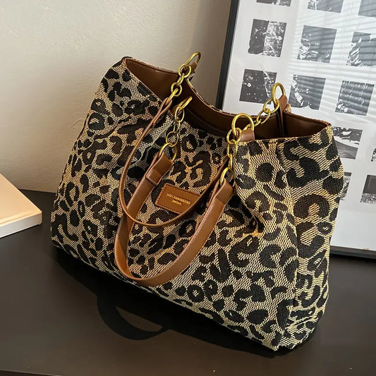 Sac Tote Léopard Luxueux