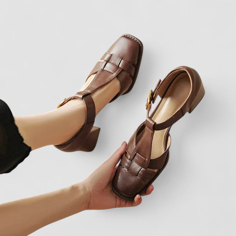 Scarlett – Talons blocs T-Strap orthopédiques