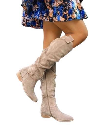 Zavira | Bottes en daim élégantes et chaudes pour femmes