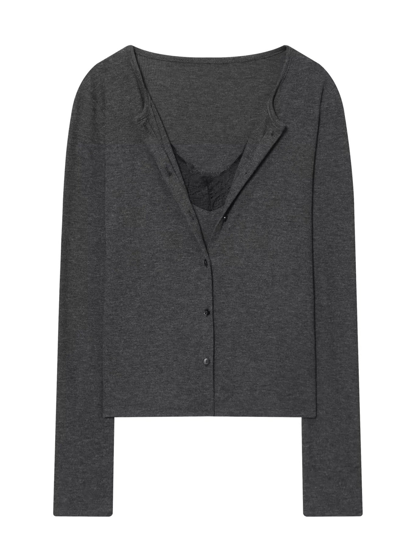 ARIA | Cardigan à couches avec dentelle