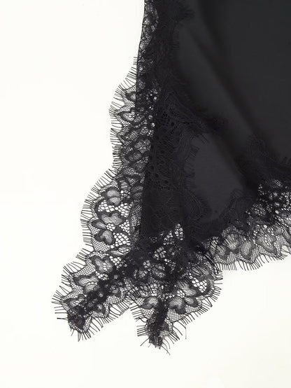 ARIA | Haut à col halter en dentelle