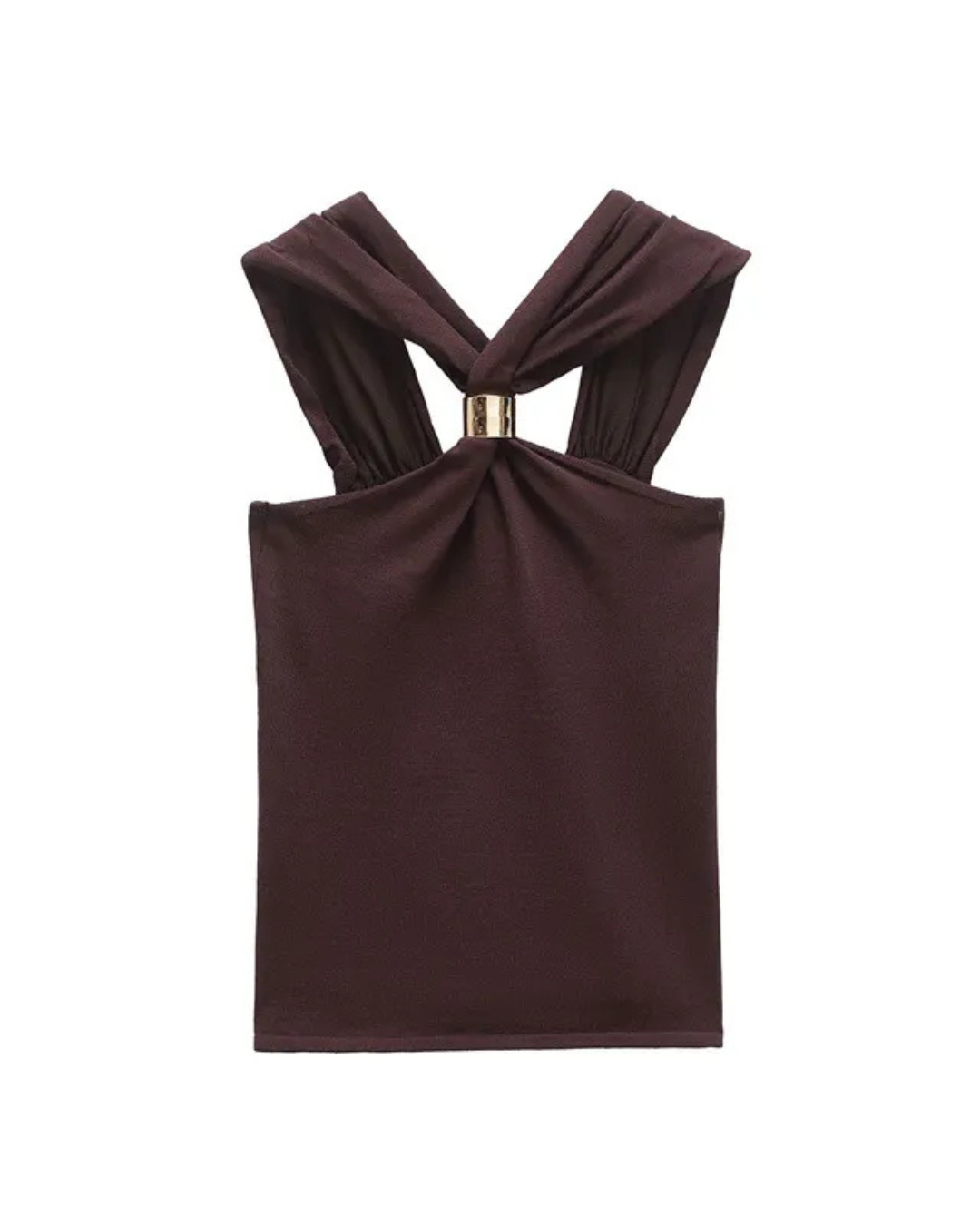 ARIA | Top Halter Mocha