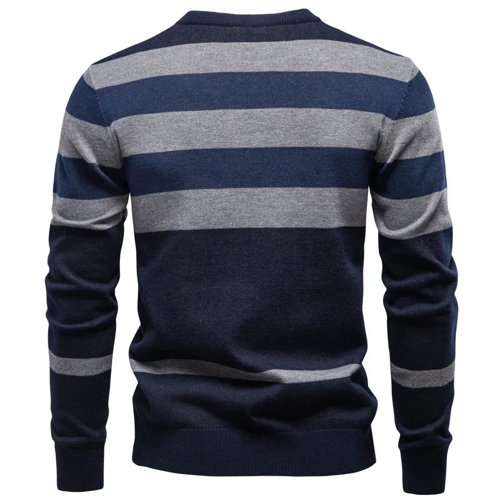 Rosenfeld | Pull en maille pour hommes avec motif en losanges