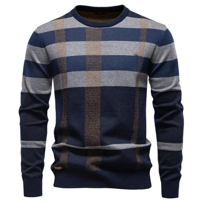 Rosenfeld | Pull en maille pour hommes avec motif en losanges