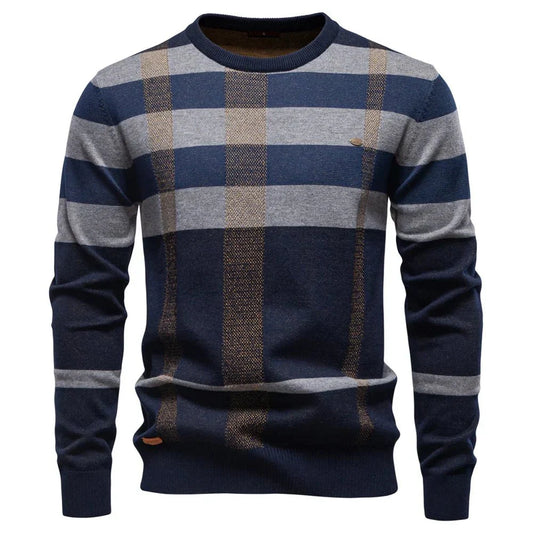 Rosenfeld | Pull en maille pour hommes avec motif en losanges