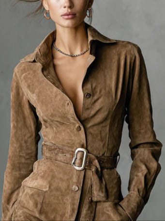 Chloé | Robe midi à manches longues