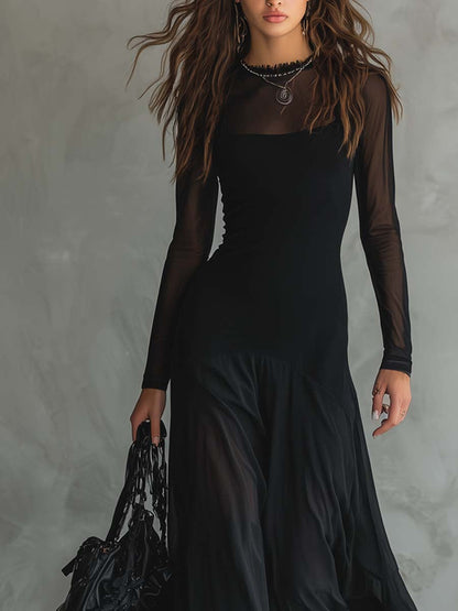 Yedra | Robe maxi fluide en tulle