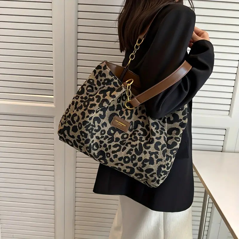 Sac Tote Léopard Luxueux