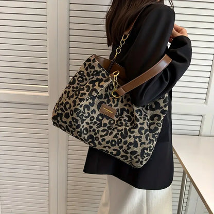 Sac Tote Léopard Luxueux