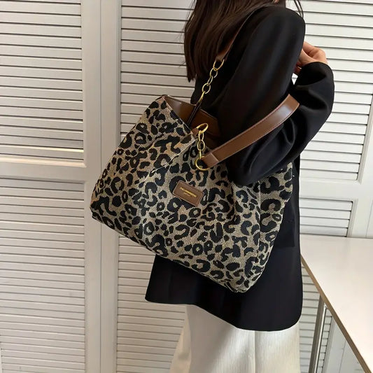 Sac Tote Léopard Luxueux