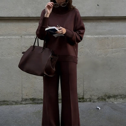 Victoria™ | Ensemble sweat-shirt à col montant et pantalon à fermeture éclair sur le côté