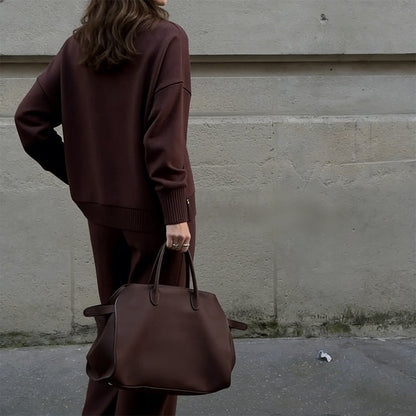 Victoria™ | Ensemble sweat-shirt à col montant et pantalon à fermeture éclair sur le côté